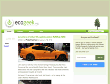 Tablet Screenshot of ecogeek.org